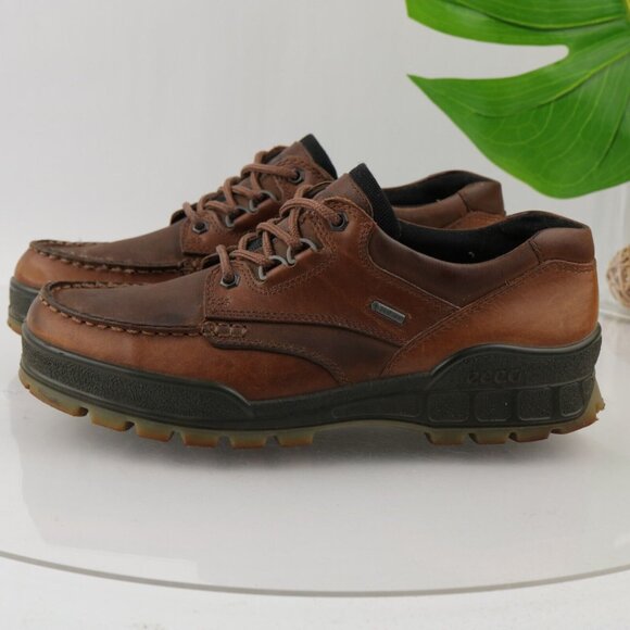 Ecco Men's Track25 Hiking Boot Size 43 9 Bison Brown Goretex Waterproof  Lace Up - Picture 8 of 15